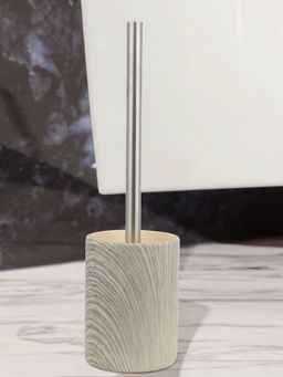 OBSESSIONS - freestanding Polyresin Toiletbrush with holder for Bathroom Grey
