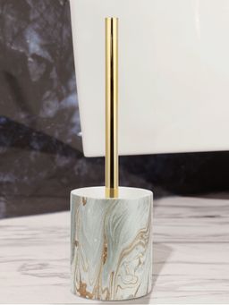 OBSESSIONS - freestanding Polyresin Toiletbrush with holder for Bathroom Gold