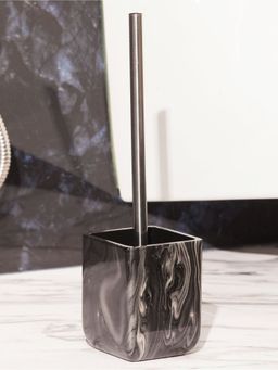 OBSESSIONS - freestanding Polyresin Toiletbrush with holder for Bathroom Black