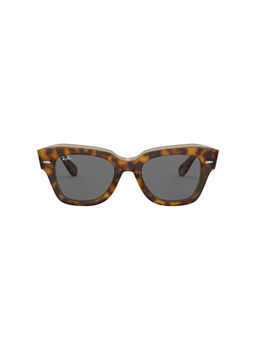 Ray-Ban - 0RB2186 Grey State Street Square Sunglasses - 49 mm