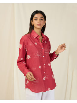 The Indian Artisan - Og Lotus Cotton Printed Shirt