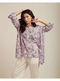 The Indian Artisan - Tani Cotton Printed Free Size Shirt