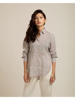 The Indian Artisan - Lolita Cotton Floral Print Shirt