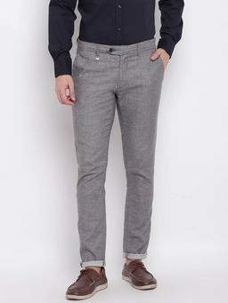 Antony Morato - Grey Solid Casual Trouser