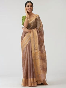Fabindia - Silk Tussar Printed Sari