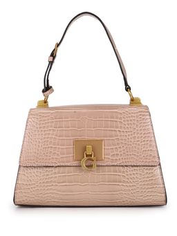 Guess - STEPHI TOP HANDLE FLAP Brown Handbag