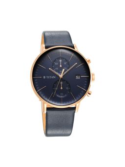 Titan - Infinity Display 90146WL01 Blue Dial Chronograph Watch for Men