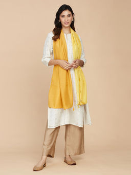 Fabindia - Yellow Modal Tie and Dye Stole