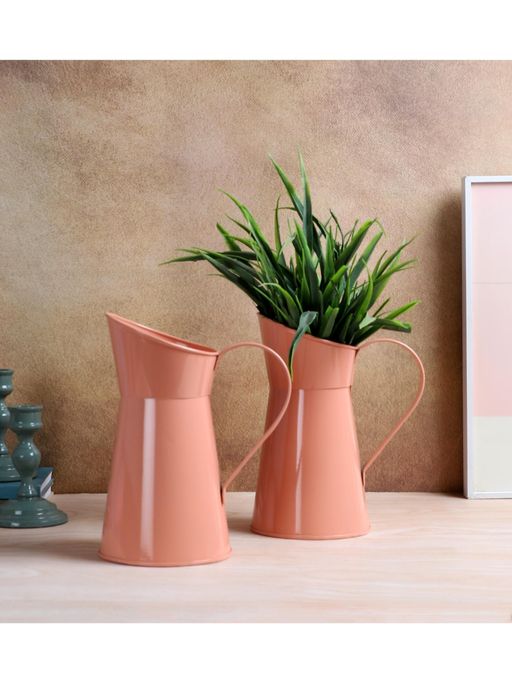 Amaya Decors Pink Jug Pot Planter (Pack of 2)