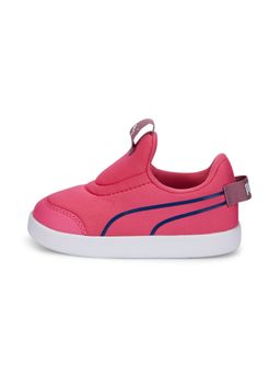 Puma - Courtflex V2 Slip On Infant Kids Pink Casual Shoes
