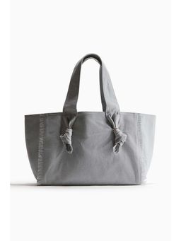 H&M - Women Blue Knot-Detail Tote Bag