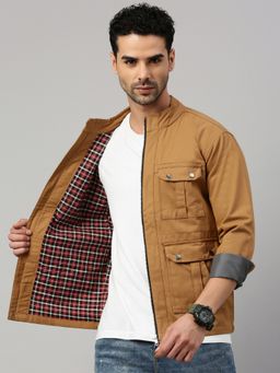 Voxati - Men Mustard Truckers Denim Jacket