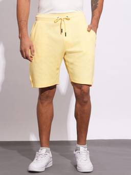 Being Human - Casual Mens Yellow Shorts