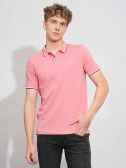 Being Human - Pink Regular Mens Polo Tshirt
