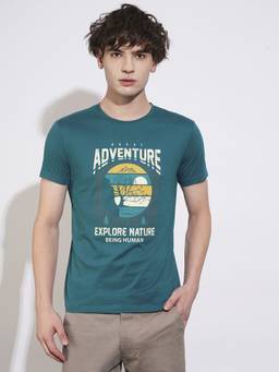 Being Human - Blue Regular Mens Tshirt