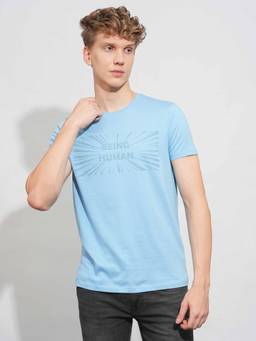 Being Human - Sky Blue Regular Mens Tshirt