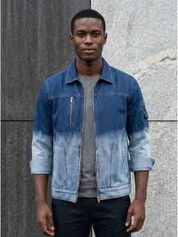Voxati - Blue Men's Regular Fit Washed Full Sleeve Denim Jacket