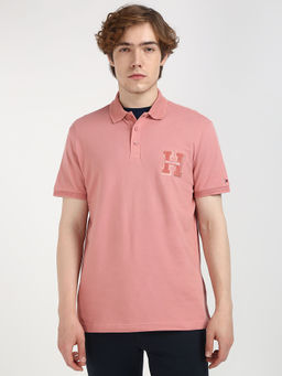 Tommy Hilfiger - Men Pink Round Neck T-Shirt