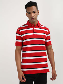 Tommy Hilfiger - Men Red Polo T-Shirt