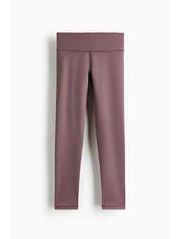 H&M - Girls Purple Sports Leggings With Drymove