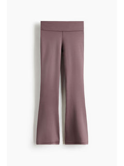 H&M - Girls Purple Flared Sports Leggings With Drymove