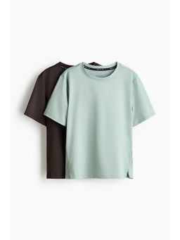 H&M - Boys Turquoise 2-Pack Sports Tops With Drymove