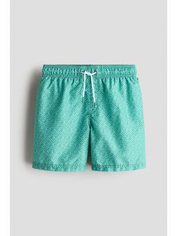 H&M - Boys Green Patterned Swim Shorts