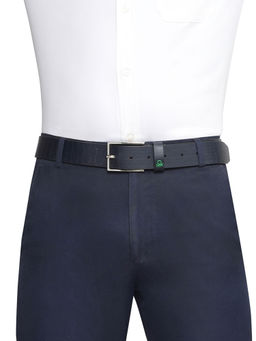 United Colors of Benetton - Men Carrer Non Reversible Casual Leather Belt - Navy Blue