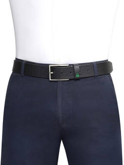 United Colors of Benetton - Men Carrer Non Reversible Casual Leather Belt - Black