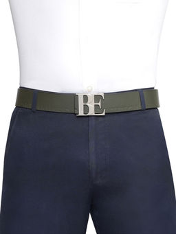 United Colors of Benetton - Men Segrino Reversible Casual Leather Belt - Olive