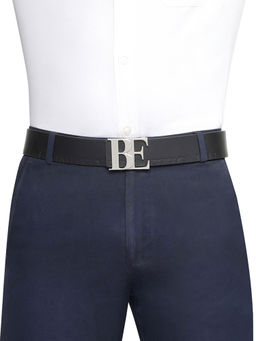 United Colors of Benetton - Men Segrino Reversible Casual Leather Belt - Black