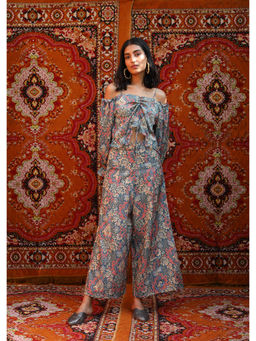 NORN - Blue Atlas String Crop Top