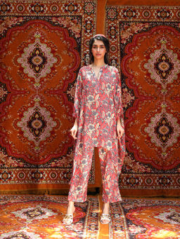 NORN - Red Fez Short Kaftan Top