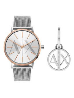 ARMANI EXCHANGE - Silver Watch with Bracelet AX7130SET (M)
