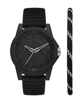 ARMANI EXCHANGE - Black Watch with Bracelet AX7159SET (M)