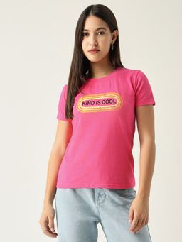 SHOWOFFFF - Womens Graphic Pink T Shirt