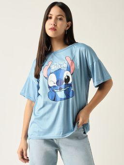 SHOWOFFFF - Womens Graphic Blue T Shirt