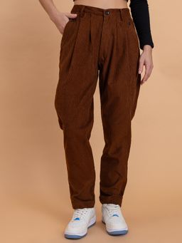Lounge Dreams - Women Baggy Fit Corduroy Pant