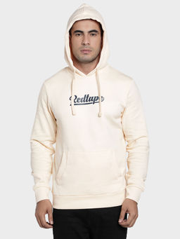 Red Tape - Beige Solid Regular Fit Hoodie