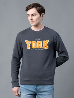 Red Tape - Grey Printed Regular Fit Sweatshirt