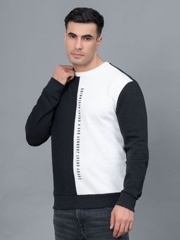Red Tape - Black Colorblock Regular Fit Sweatshirt