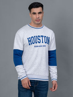 Red Tape - Grey Colorblock Regular Fit Sweatshirt