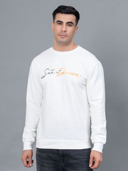 Red Tape - Off White Printed Regular Fit Sweatshirt