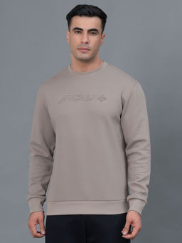 Red Tape - Olive Self Design Regular Fit Sweatshirt