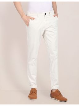 U.S. POLO ASSN. - Slim Fit Twill Casual Trousers White