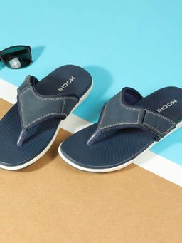 Mochi - Men Navy Blue Flipflops