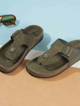 Mochi - Men Olive Sandals