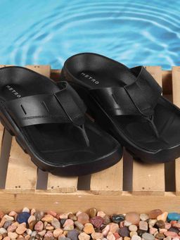 Metro - Men Black Sandals