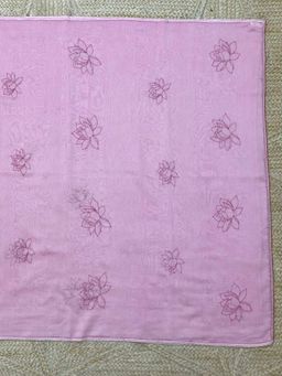 Palash - Pastel Pink Hand Embroidered Silk Chanderi Lalika Saree with Unstitched Blouse Piece