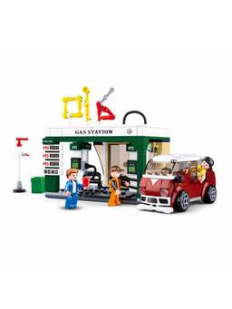 Sluban - Town-Petrol Station Building Blocks (322 Pcs)